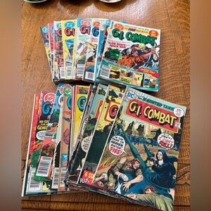 25 issues Bronze Age DC Comics G.I. Combat Collection 1975-83